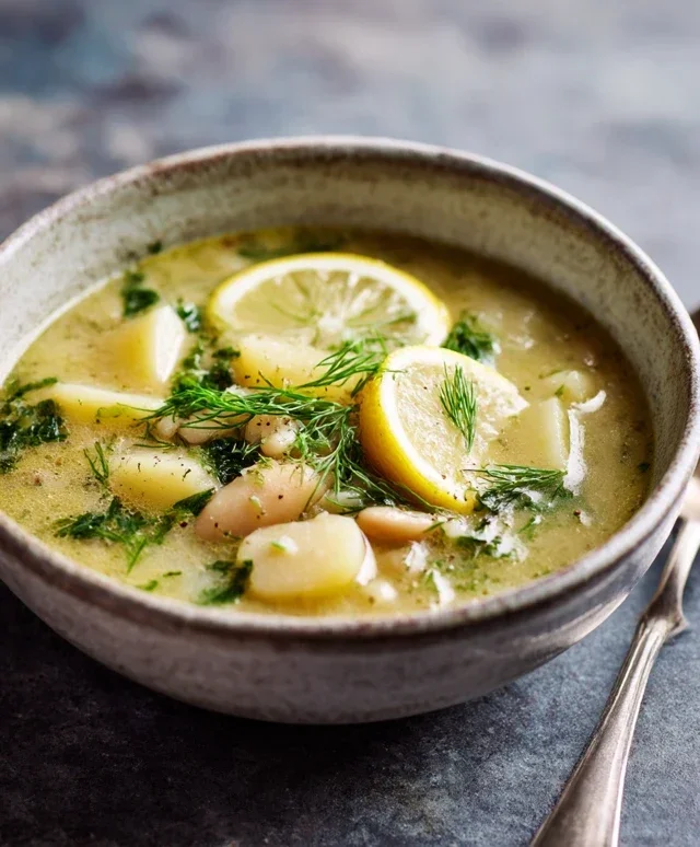 Lemon-Dill White Bean & Potato Soup