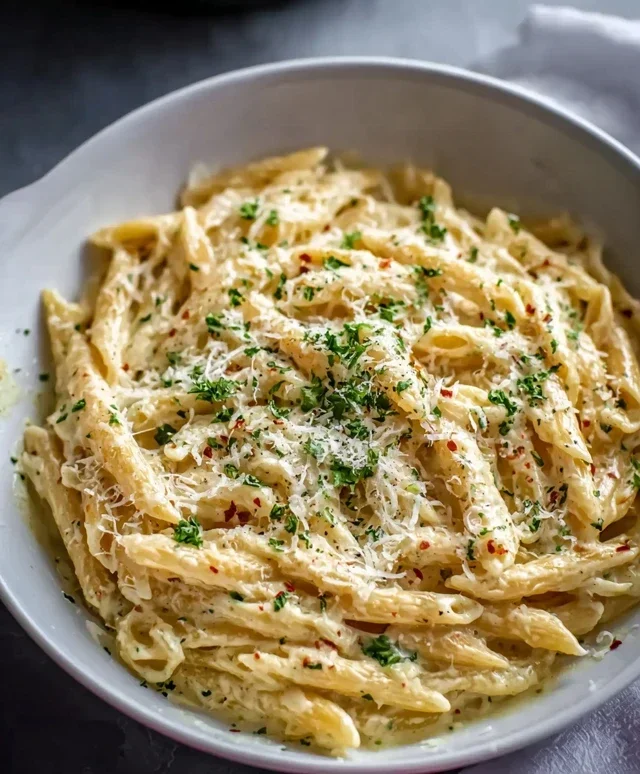 One Pot Creamy Garlic Pasta (Just 20 Minutes!)
