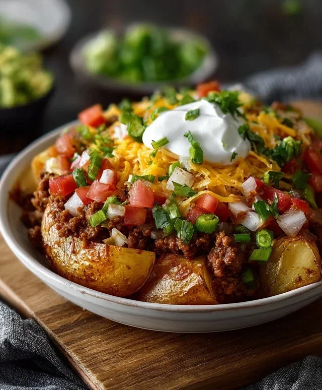 Loaded Potato Taco Bowl