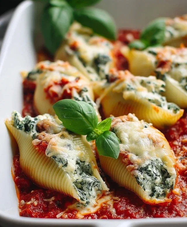 Spinach and Ricotta Stuffed Shells Recipe