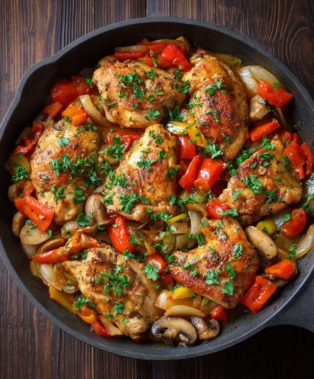 Healthy Chicken and Vegetables Skillet
