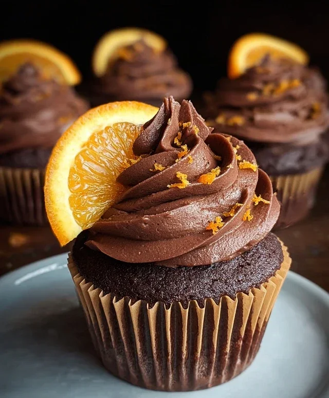 Orange Chocolate Cupcakes