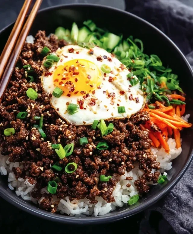 Korean Ground Beef Bowl (25-Minutes)