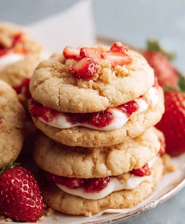 Strawberry Shortcake Cookies