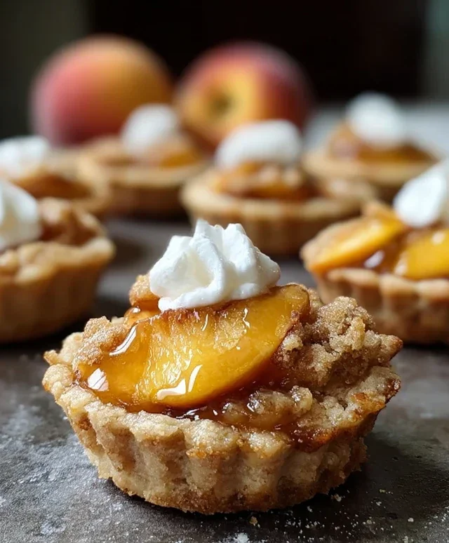 Peach Cobbler Cookie Cups