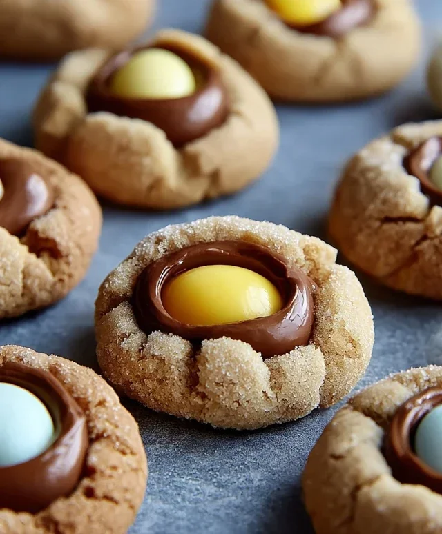 Cadbury Egg Kiss Cookies