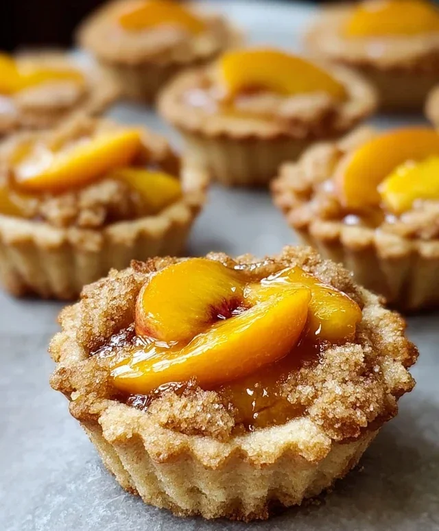 Peach Cobbler Cookie Cups