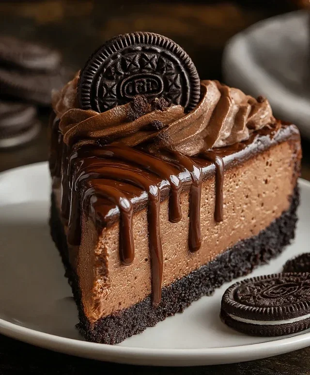 No Bake Oreo Nutella Cheesecake