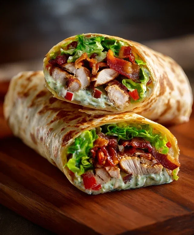 Crispy Chicken Beef Beef Bacon Ranch Wrap